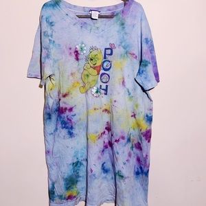 Pooh hand dyed tee
